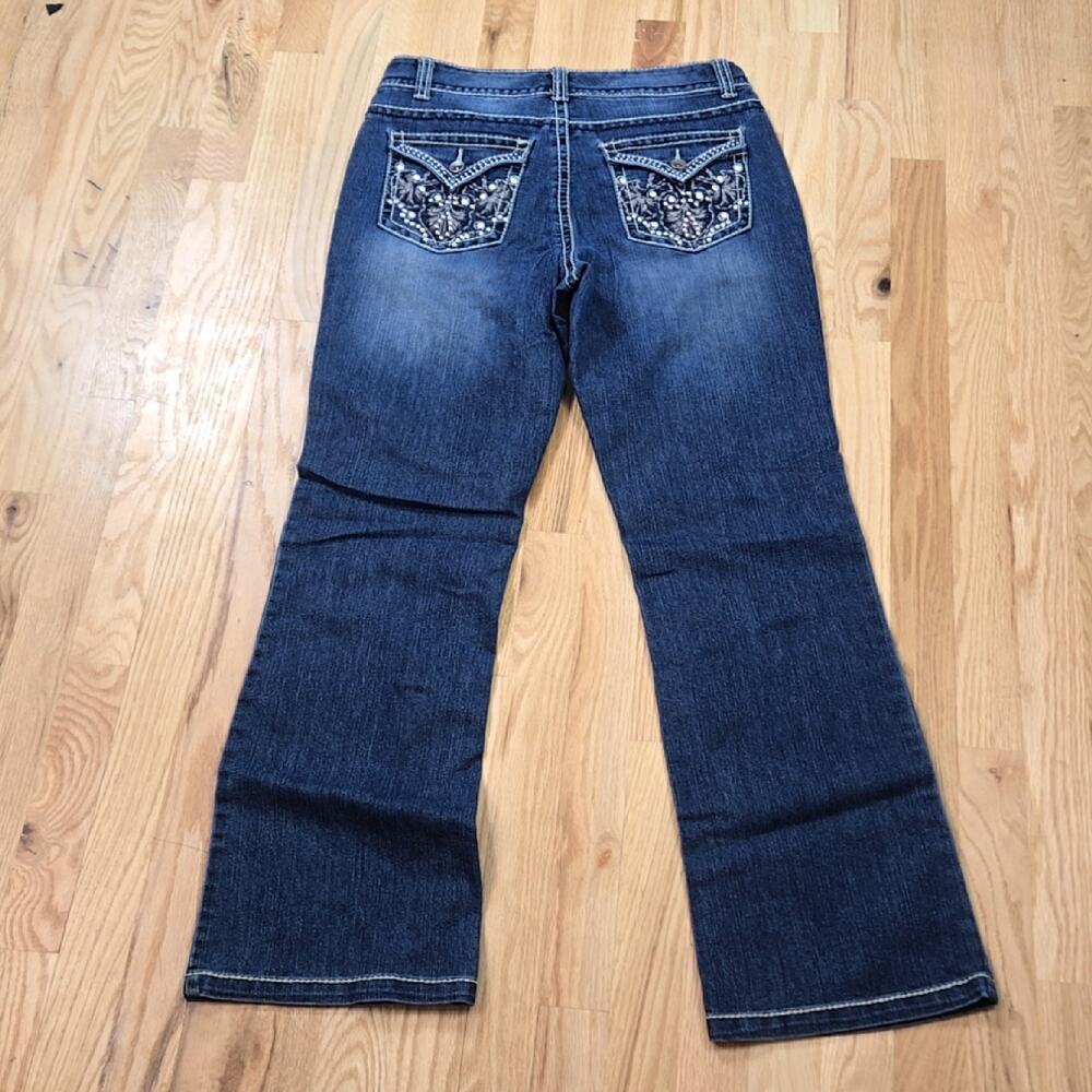 Nine West women's Y2K style Embellished Jeans Boot Cut size 8/28 - Picture 9 of 9